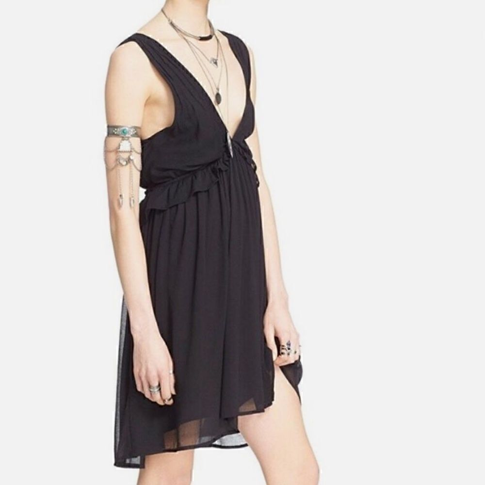 Free People Rio Grande Dress Black Size Small